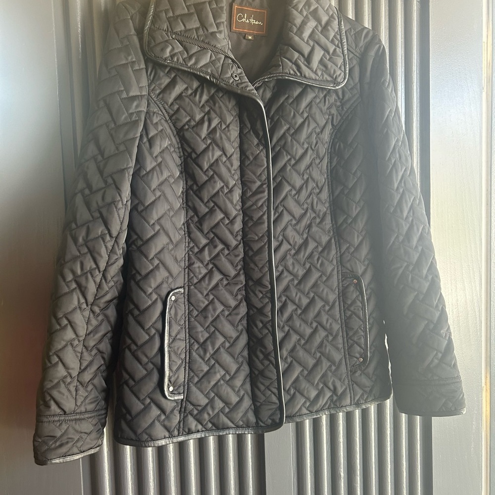 Quilted Cole Haan Jacket size M , Black